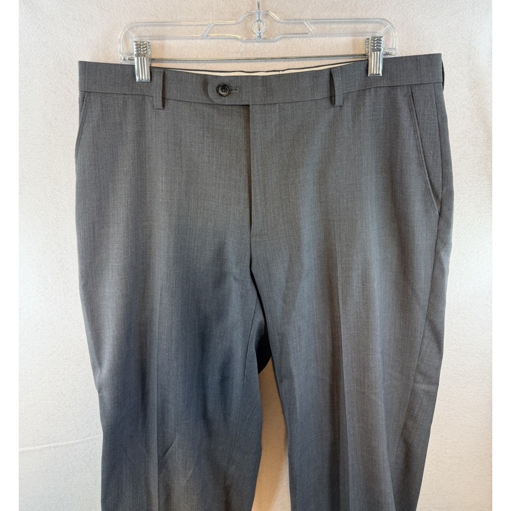 JOE Joseph Abboud Men's 100% Wool Dress Pants Gray Size 36x30 FLAW